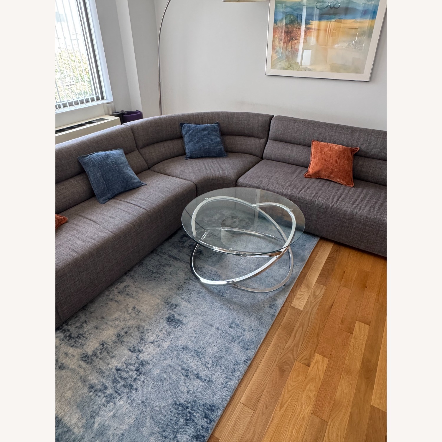 Crate & Barrel Sydney 3-Piece Curved Sectional - image-6
