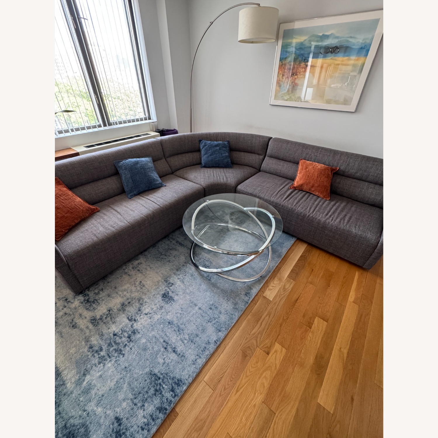 Crate & Barrel Sydney 3-Piece Curved Sectional - image-2
