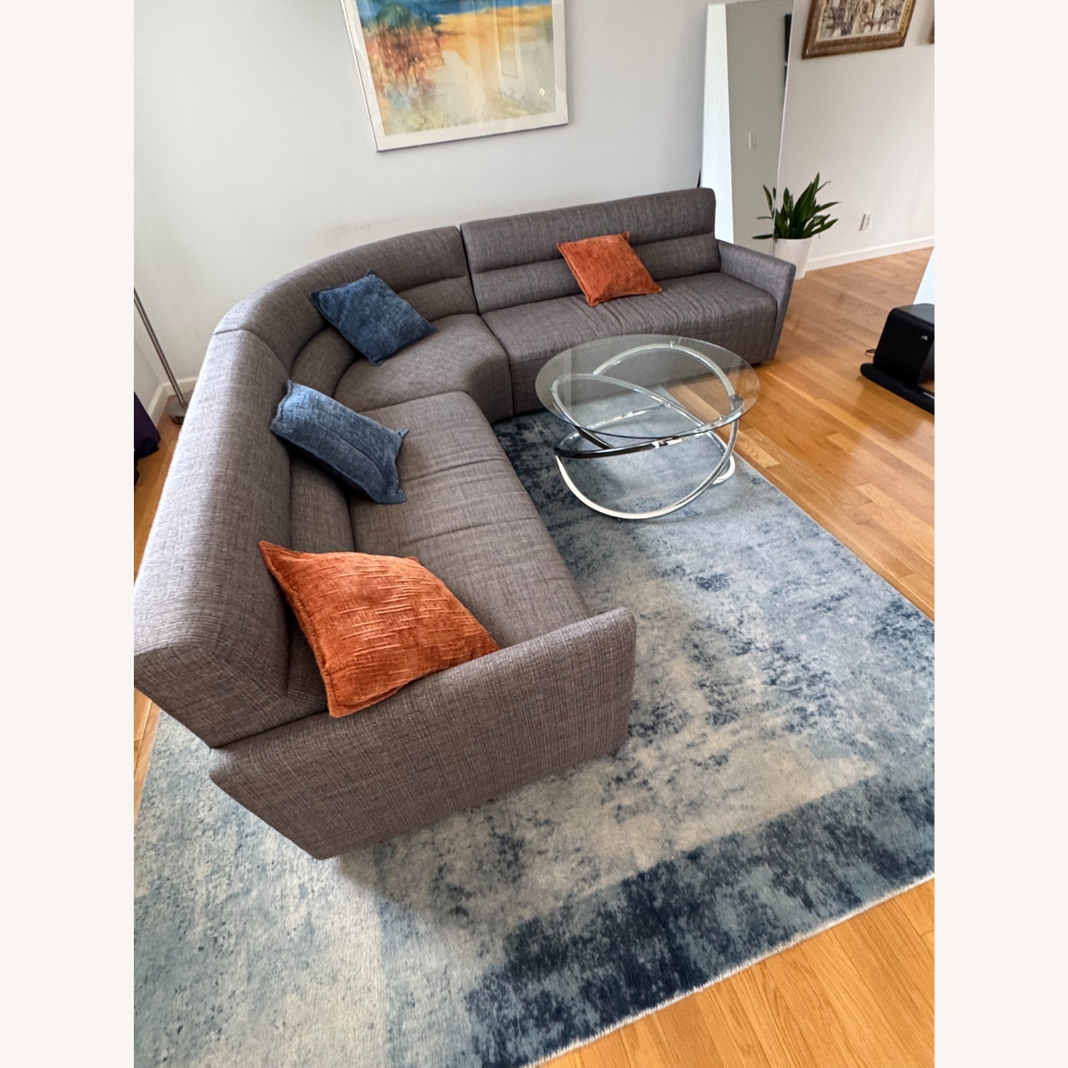 Crate & Barrel Sydney 3-Piece Curved Sectional - image-4