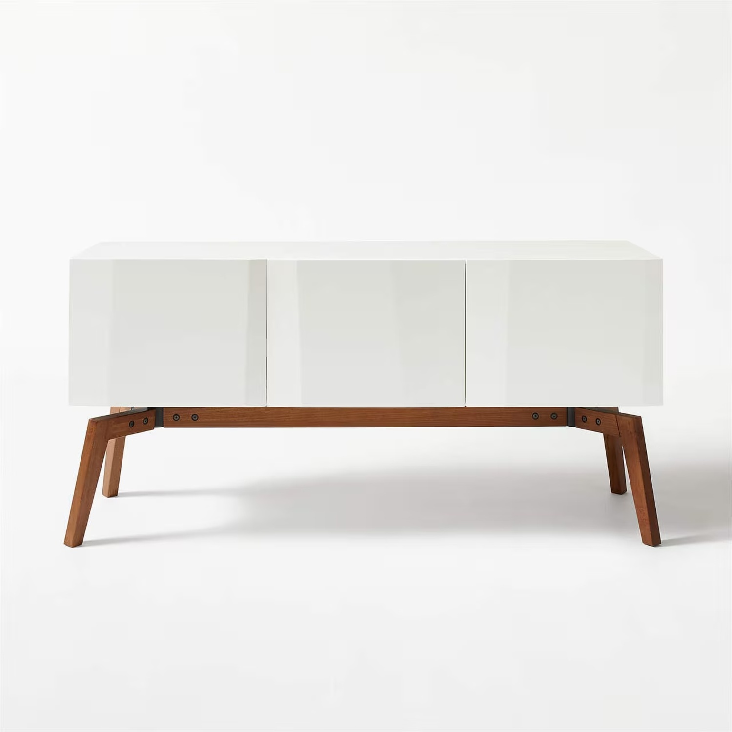 CB2 Alba Lacquered White Credenza  - image-5