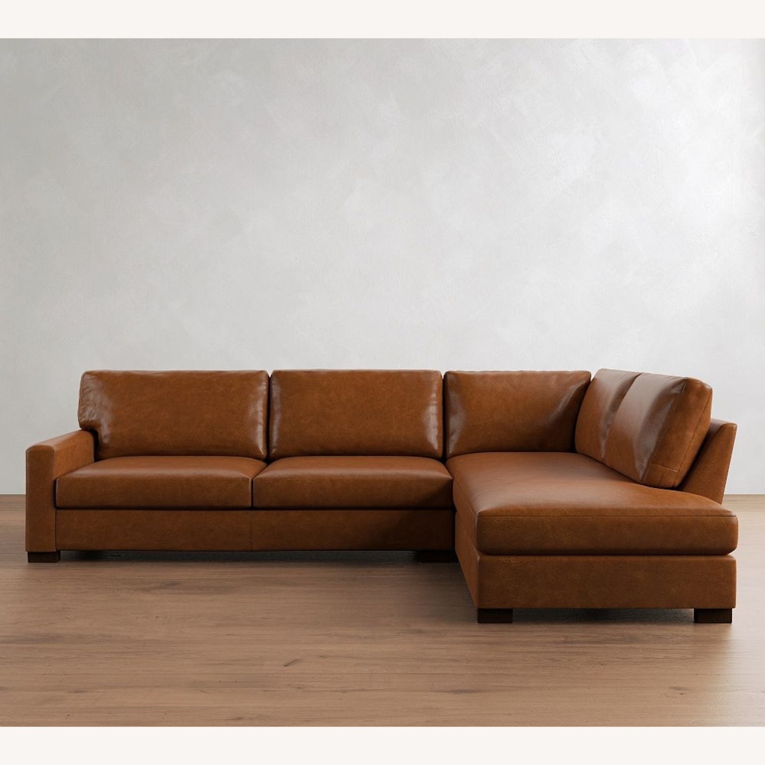 Pottery Barn Turner Leather Sectional - image-5