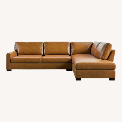 Used Pottery Barn Turner Leather Sectional for sale on AptDeco
