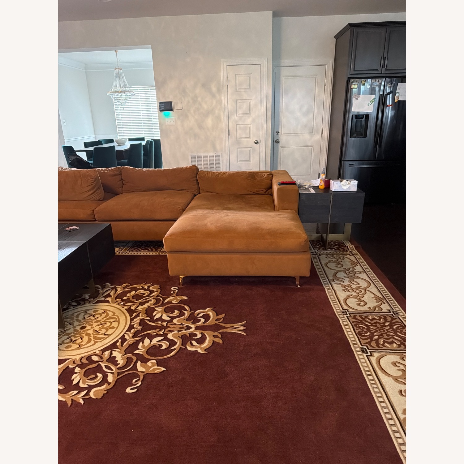 Crate & Barrel Goose Down Custom made Sectional  - image-3