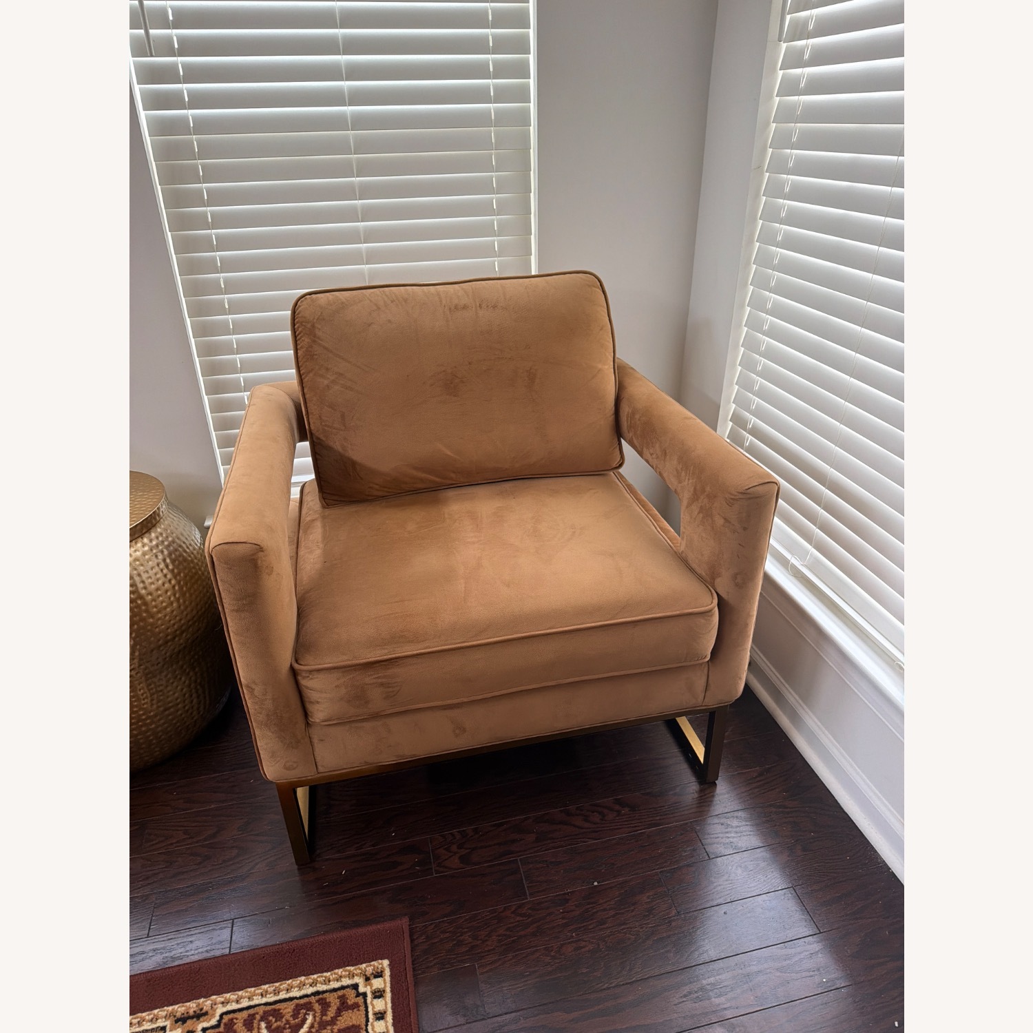 Avery Modern Style Living Upholstered Armchair - image-1
