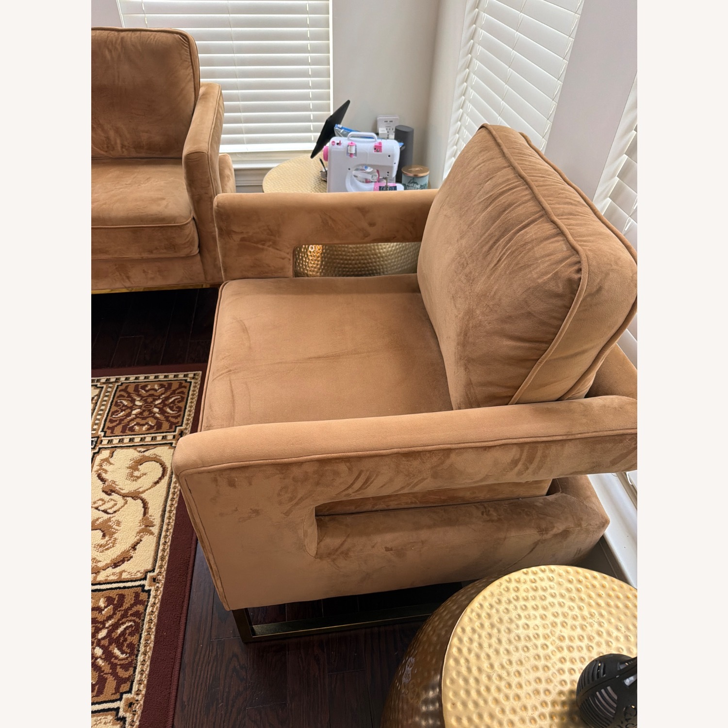 Avery Modern Style Living Upholstered Armchair - image-3