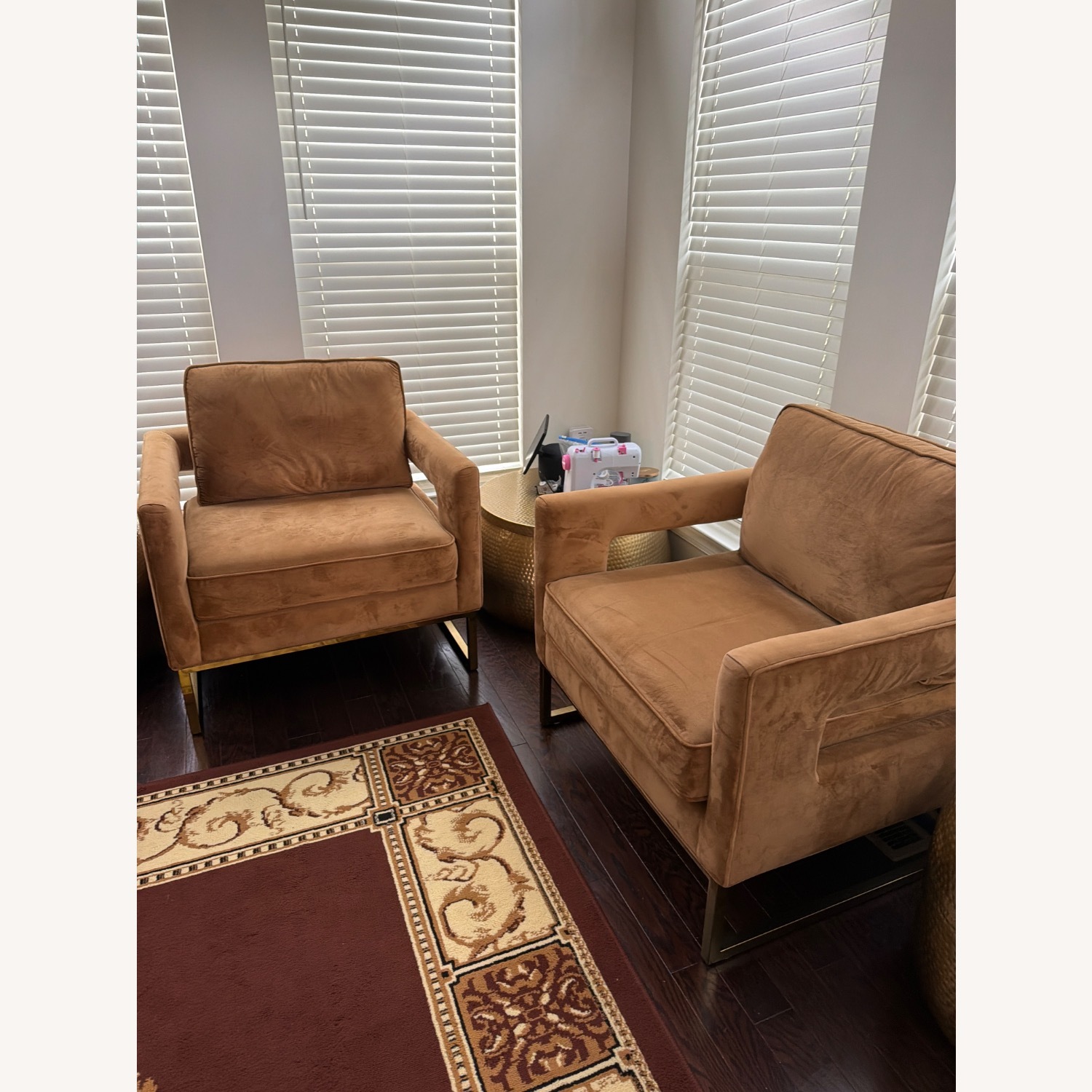 Avery Modern Style Living Upholstered Armchair - image-2