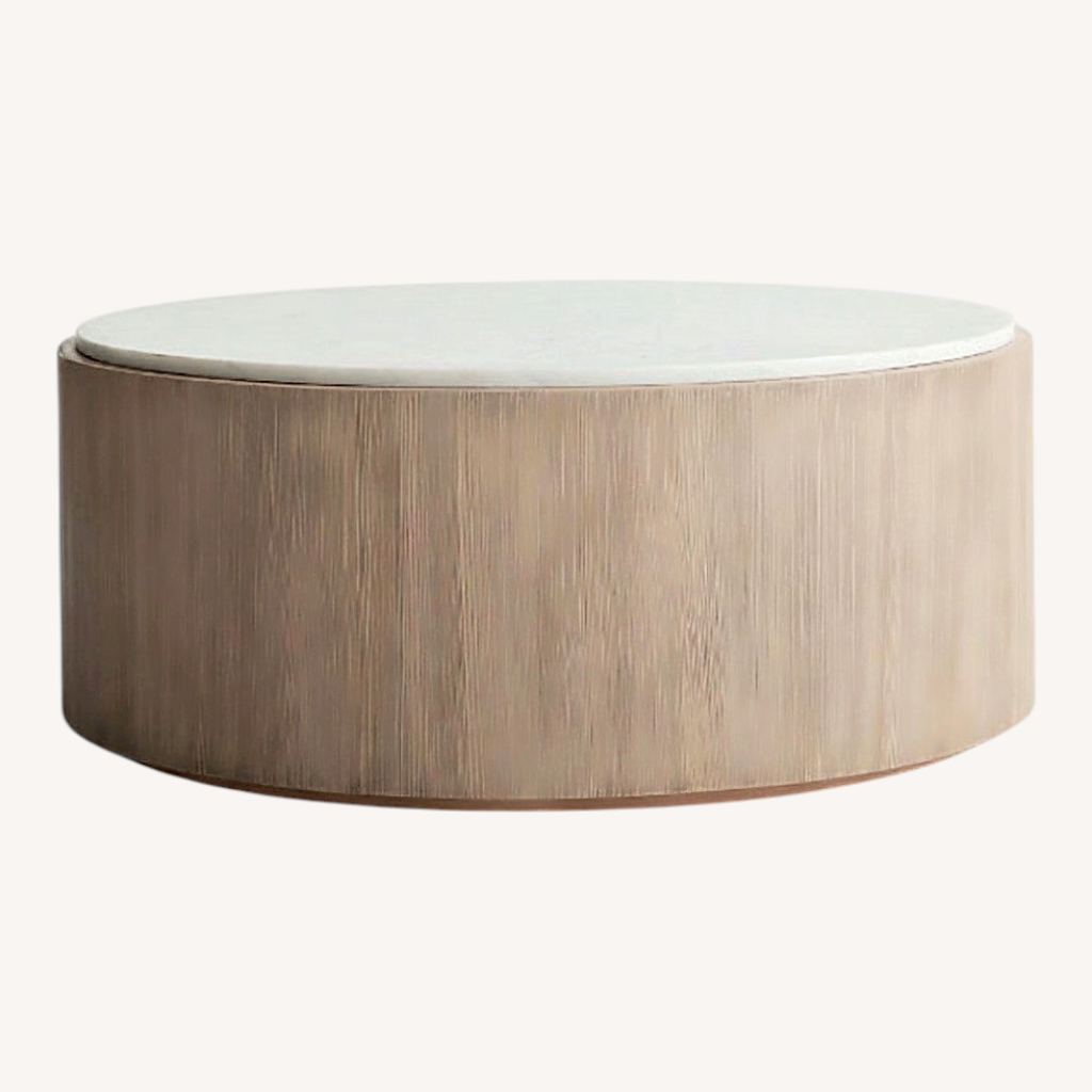 Image of Crate & Barrel Troupe Marble Coffee Table