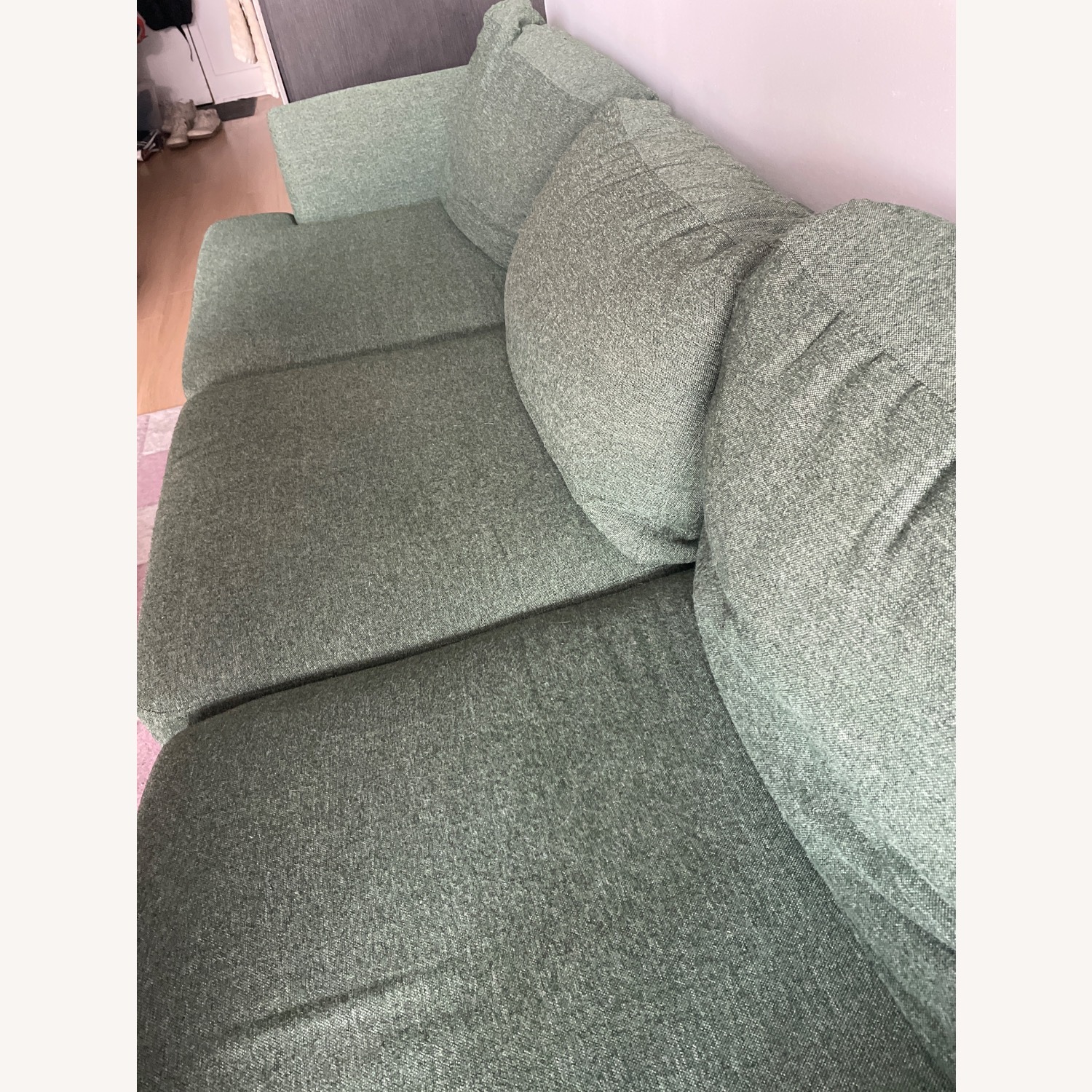 Amazon Busaurus Green Fabric 3+ Seater Sofa - image-3