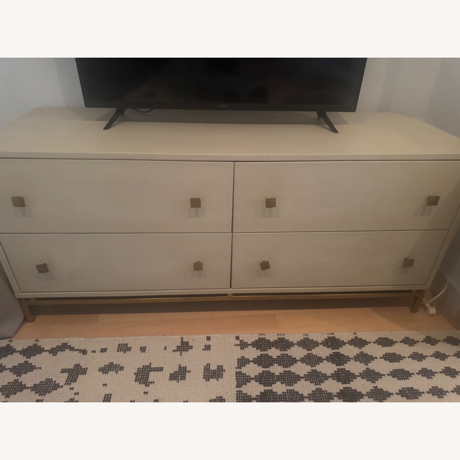 CB2 Shagreen White Wood Dresser - image-4