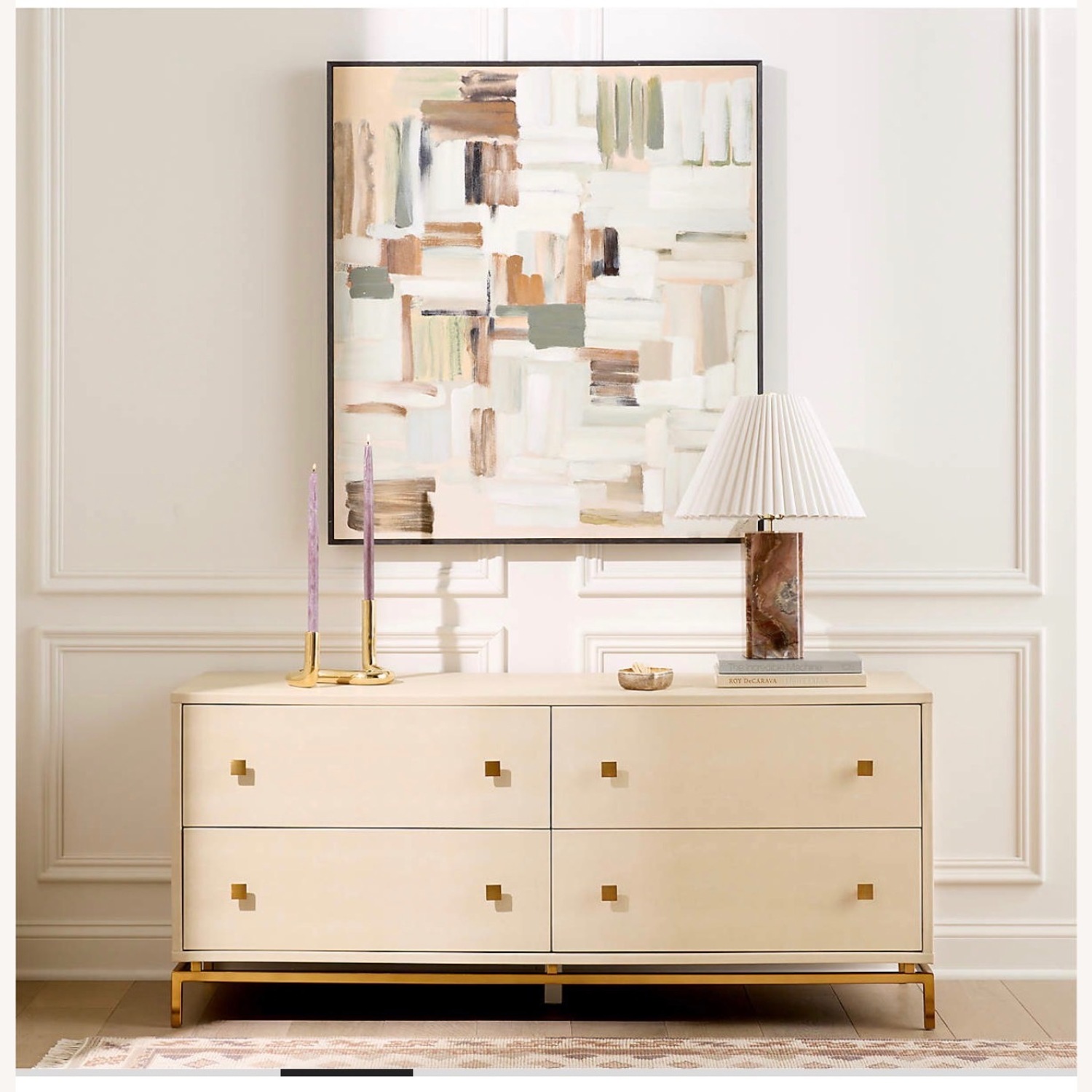 CB2 Shagreen White Wood Dresser - image-2