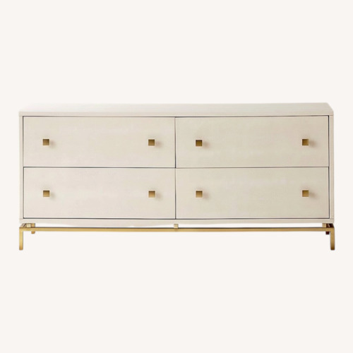 Used CB2 Shagreen White Wood Dresser for sale on AptDeco