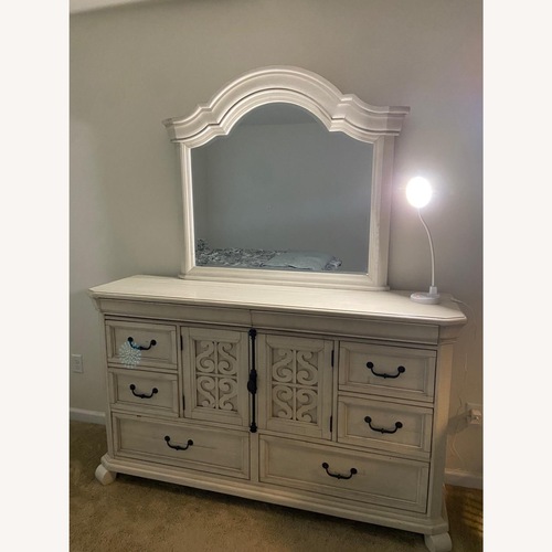 Used Calloway White Wooden Dresser  for sale on AptDeco