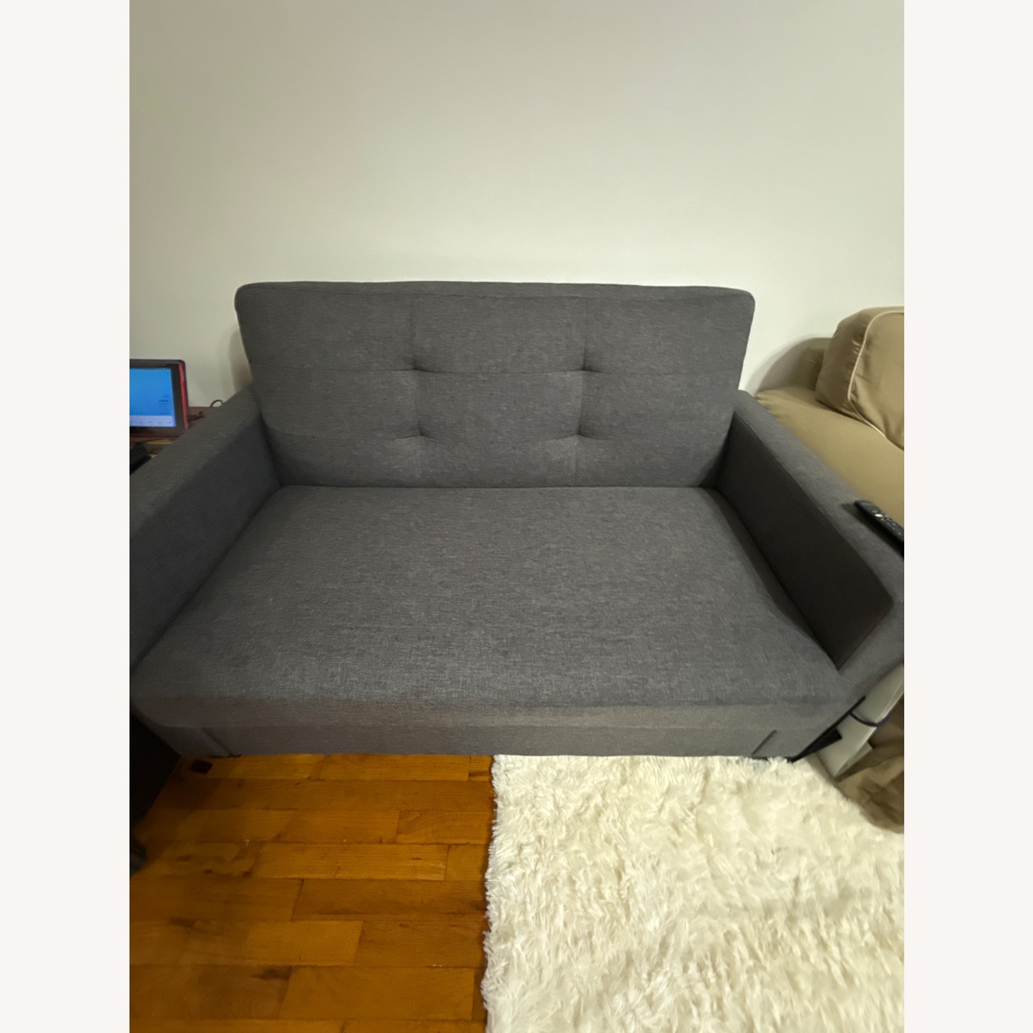 Dark Gray Sleeper Sofa - image-2