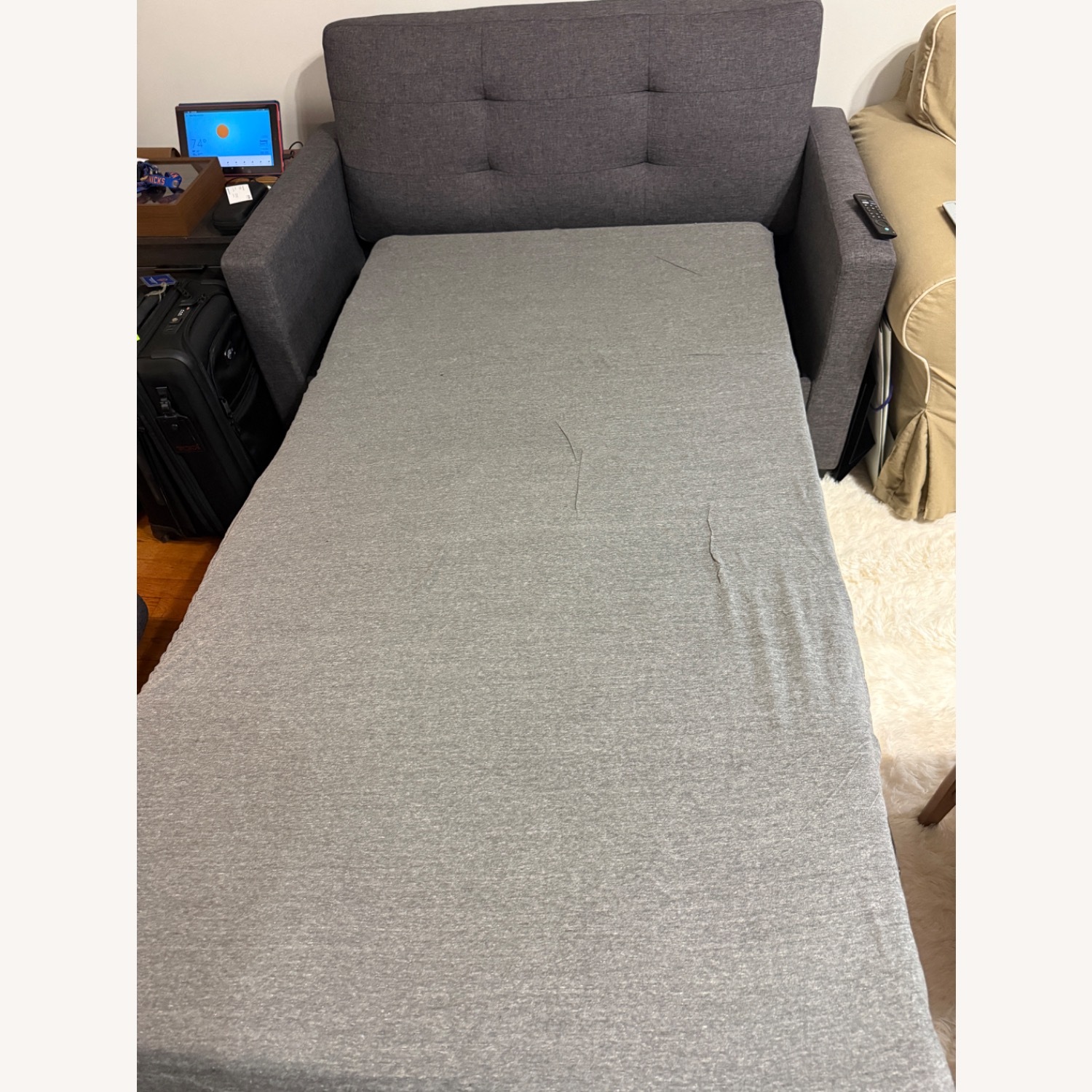 Dark Gray Sleeper Sofa - image-4