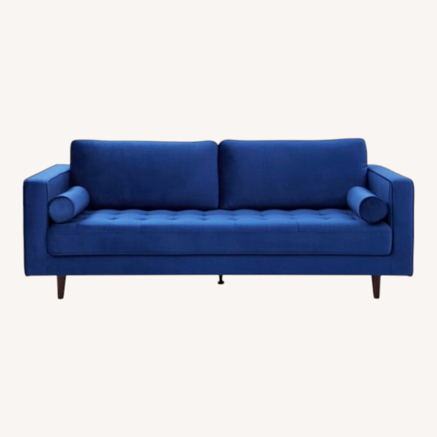 Modani Louis Royal Blue Velvet 3+ Seater Sofa - image-0