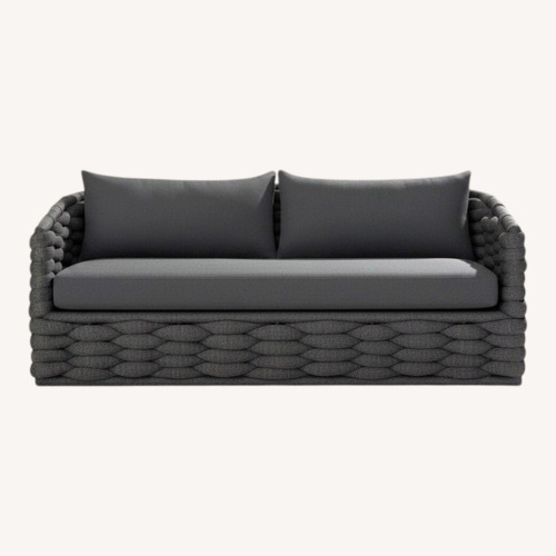 Used Arhaus Melbourne Dark Gray Fabric 3+ Seater Sofa for sale on AptDeco