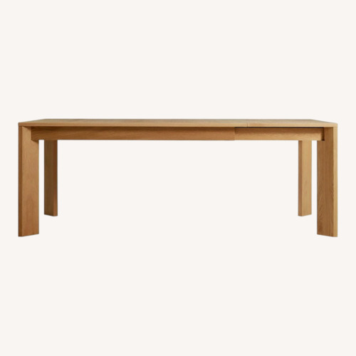 Used Blu Dot Dining Table + 6 Woven Chairs for sale on AptDeco