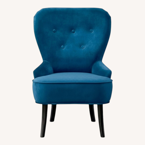 Used IKEA Remsta Blue Fabric Armchair for sale on AptDeco