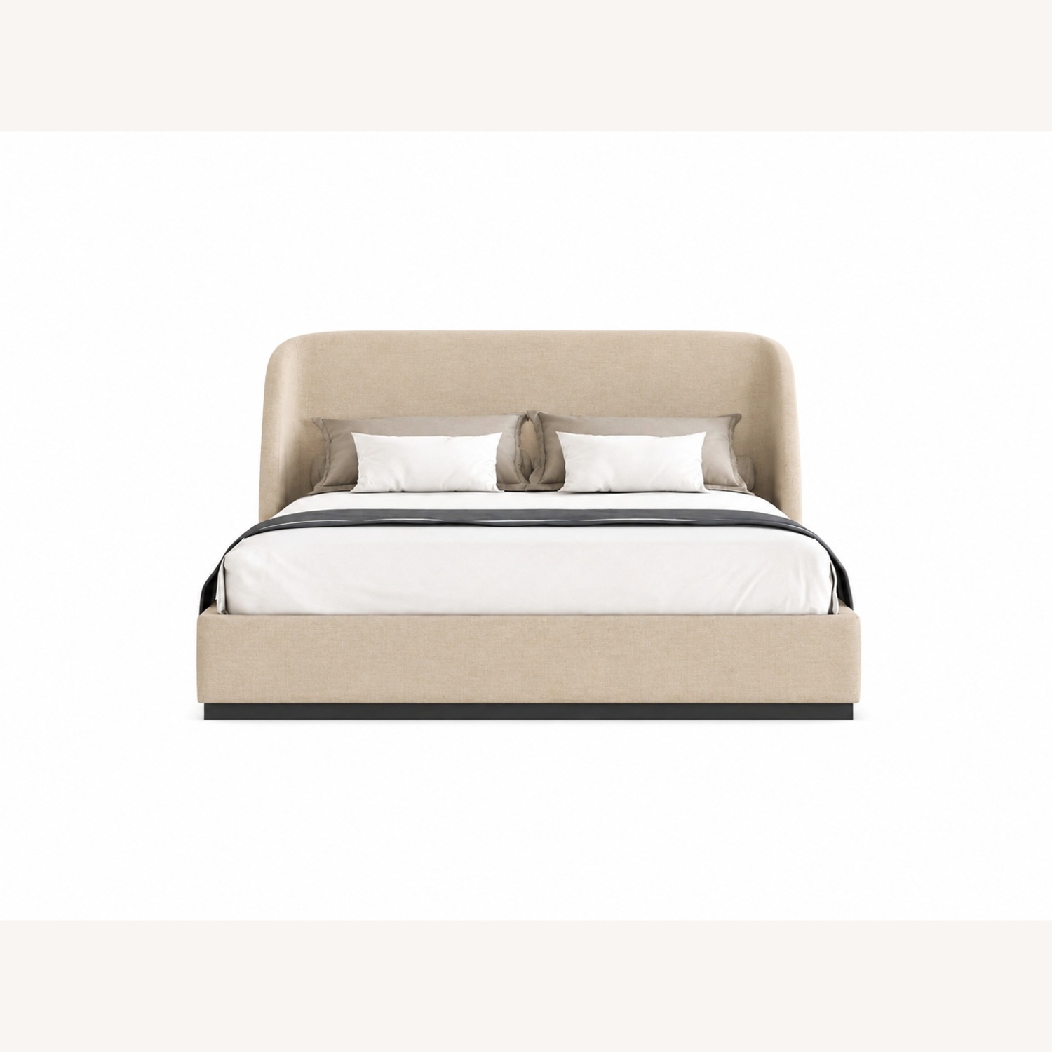 Lazzoni Colo Storage Natural Fabric Queen Bed - image-7