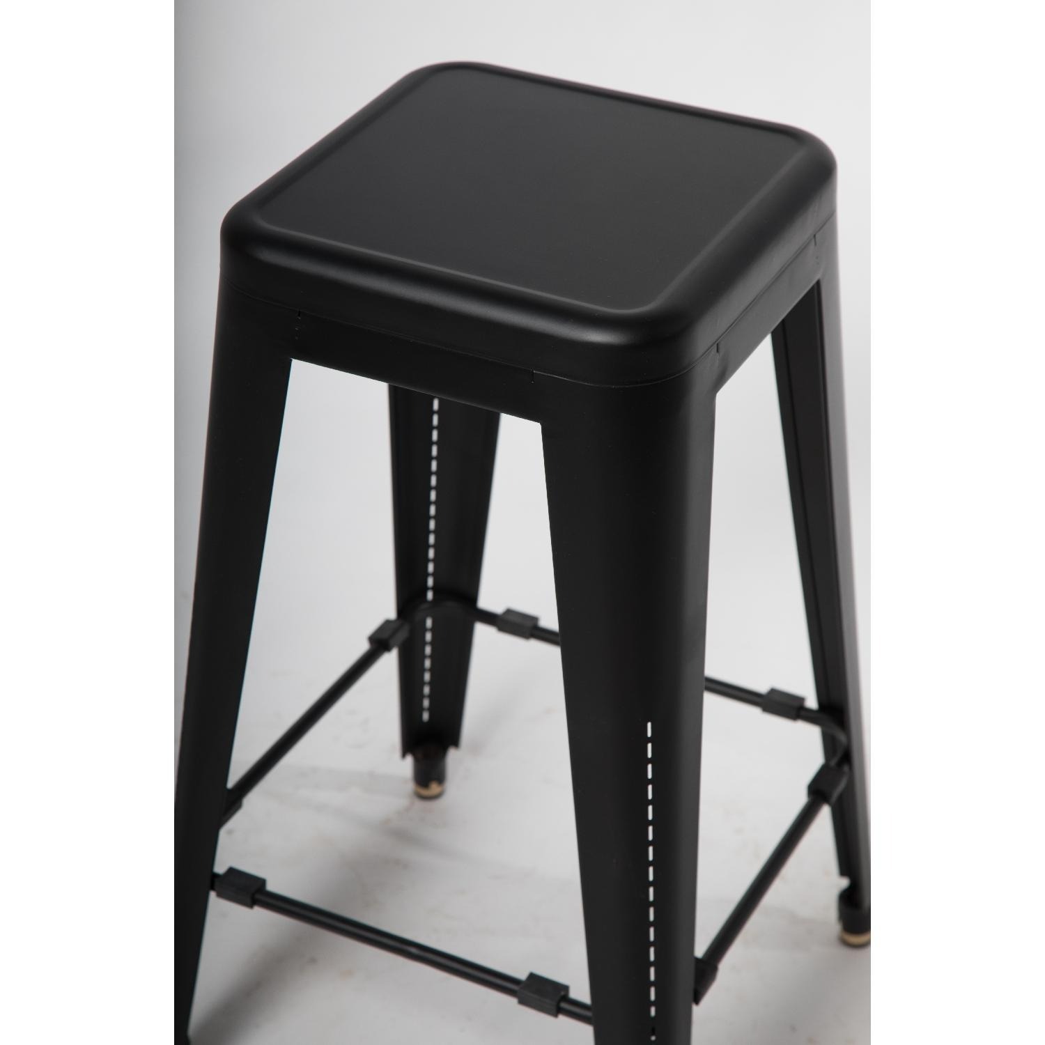 Organic Modernism Cafe Black 30" Metal Stools - image-4