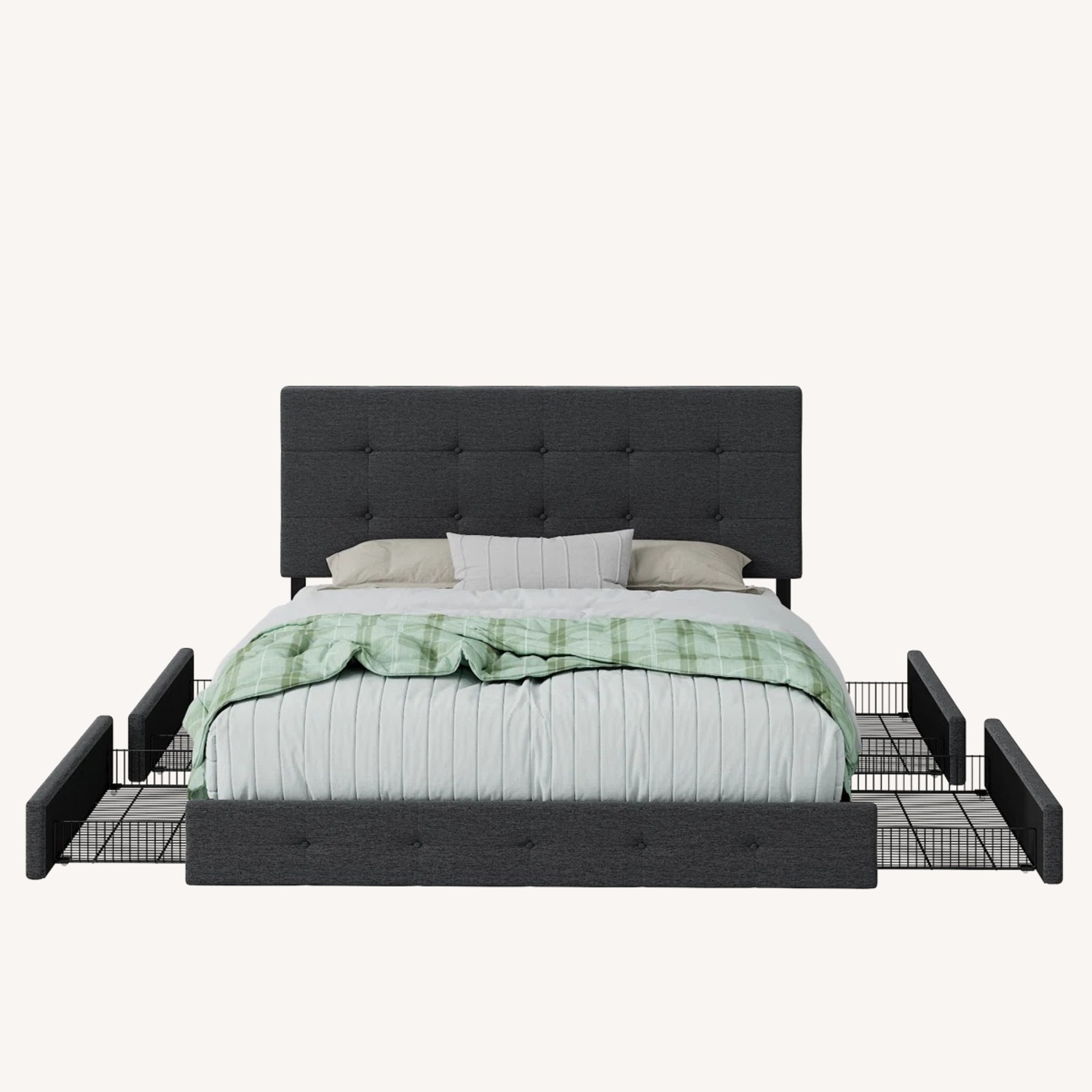 Deyani Dark Gray Full Bed - image-4