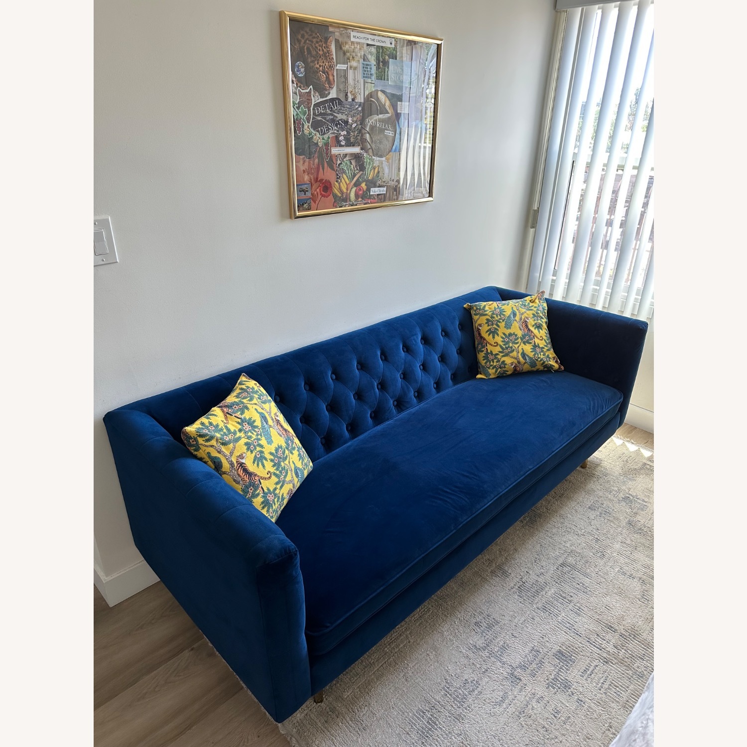 AllModern Dario 79'' Upholstered Chesterfield Sofa - image-2