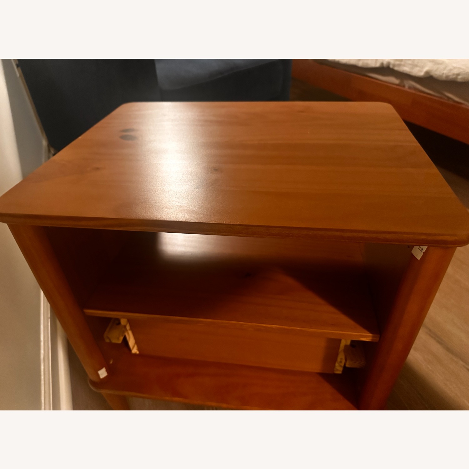 Walker Edison Spindle Light Brown Nightstands - image-4