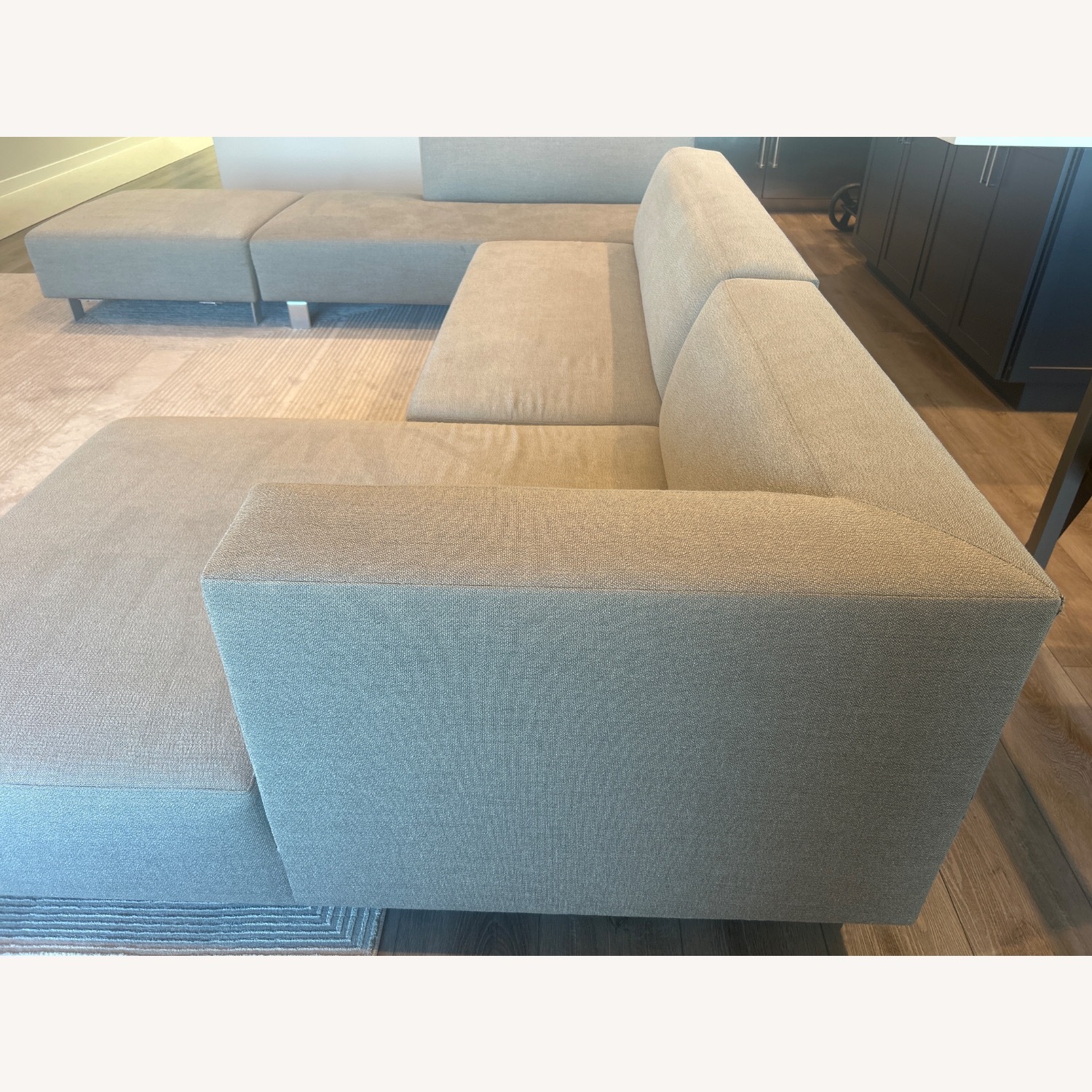 Room & Board Light Gray Fabric 3+ Piece Sectional - image-3