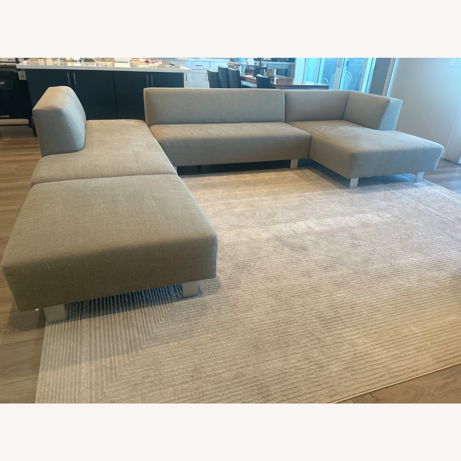Room & Board Light Gray Fabric 3+ Piece Sectional - image-1