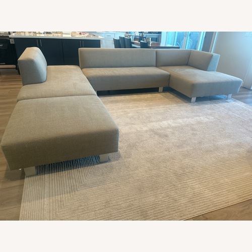 Used Room & Board Light Gray Fabric 3+ Piece Sectional for sale on AptDeco