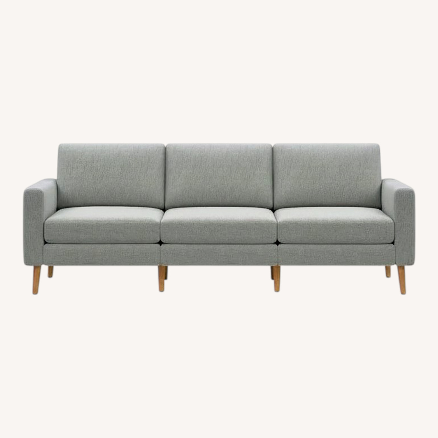 Burrow Nomad Light Gray Fabric 3+ Seater Sofa - image-0