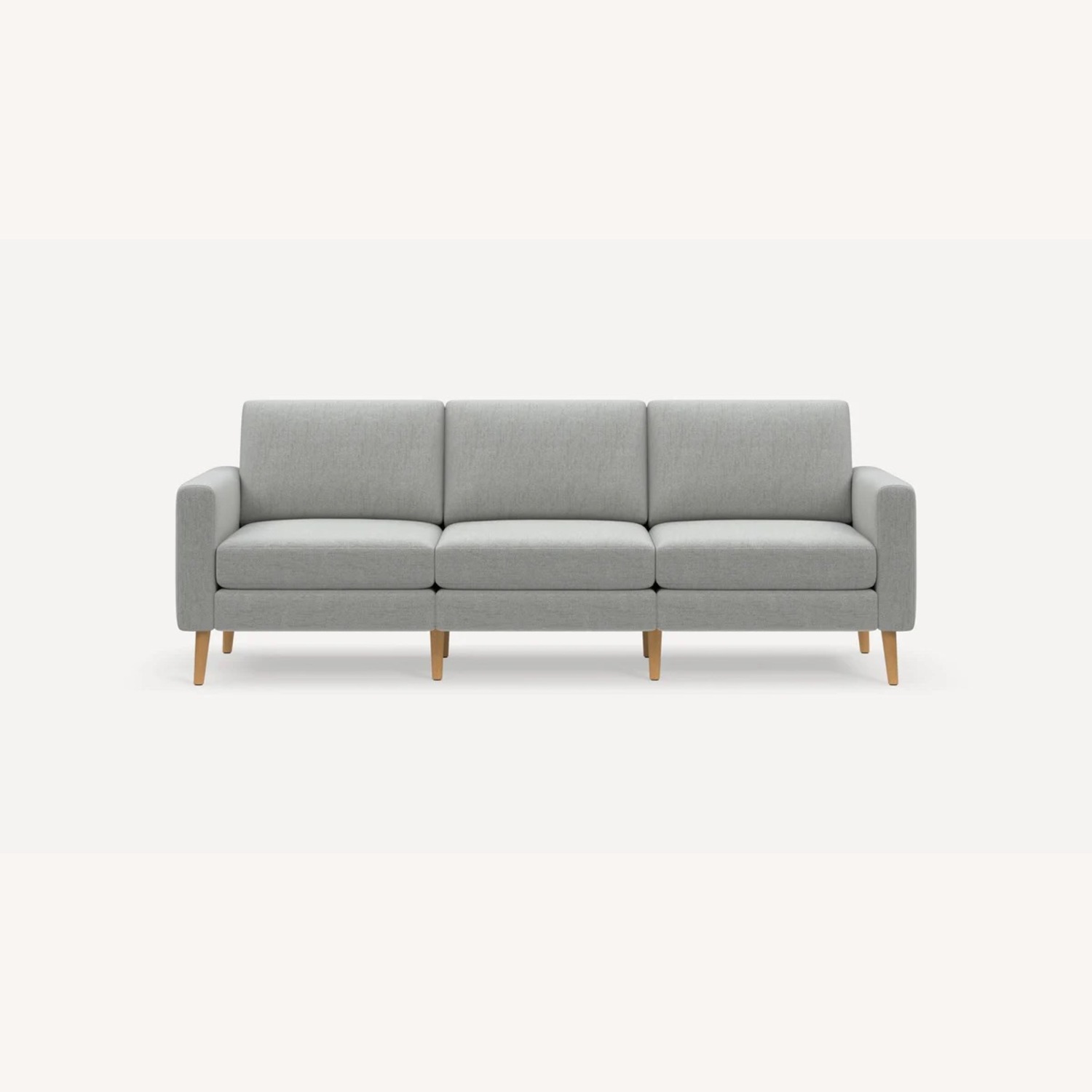Burrow Nomad Light Gray Fabric 3+ Seater Sofa - image-1