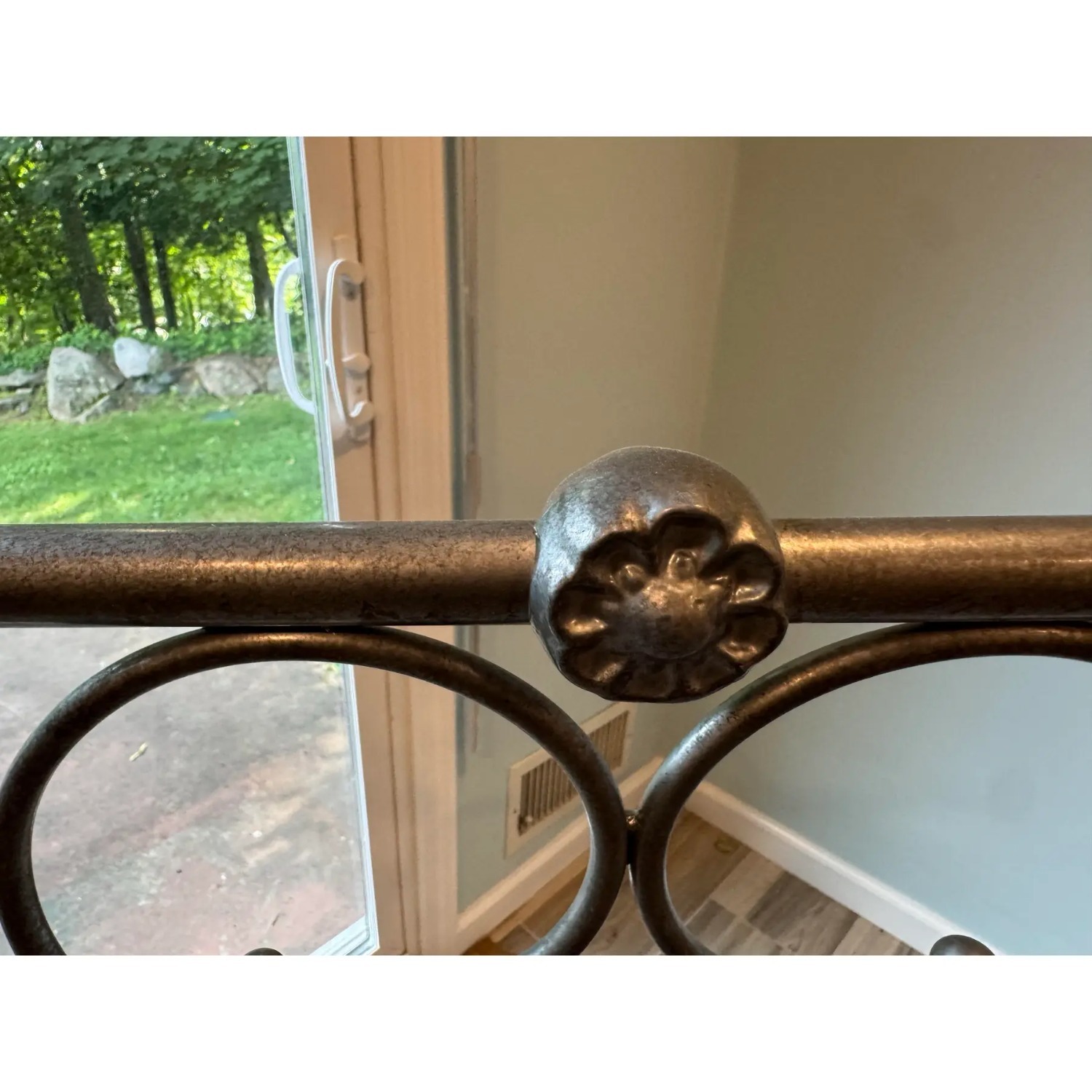Vintage/Antique Silver Iron Wall Shelf - image-6
