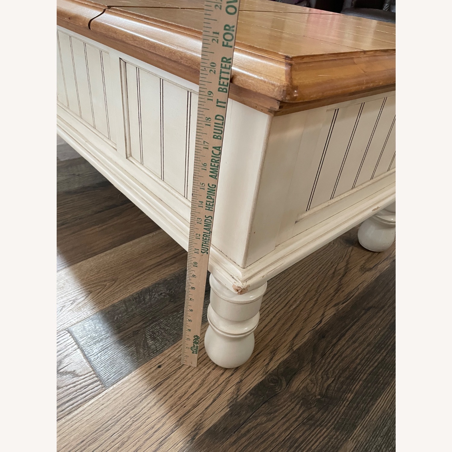 Ashley Furniture White Wood Coffee Table - image-6
