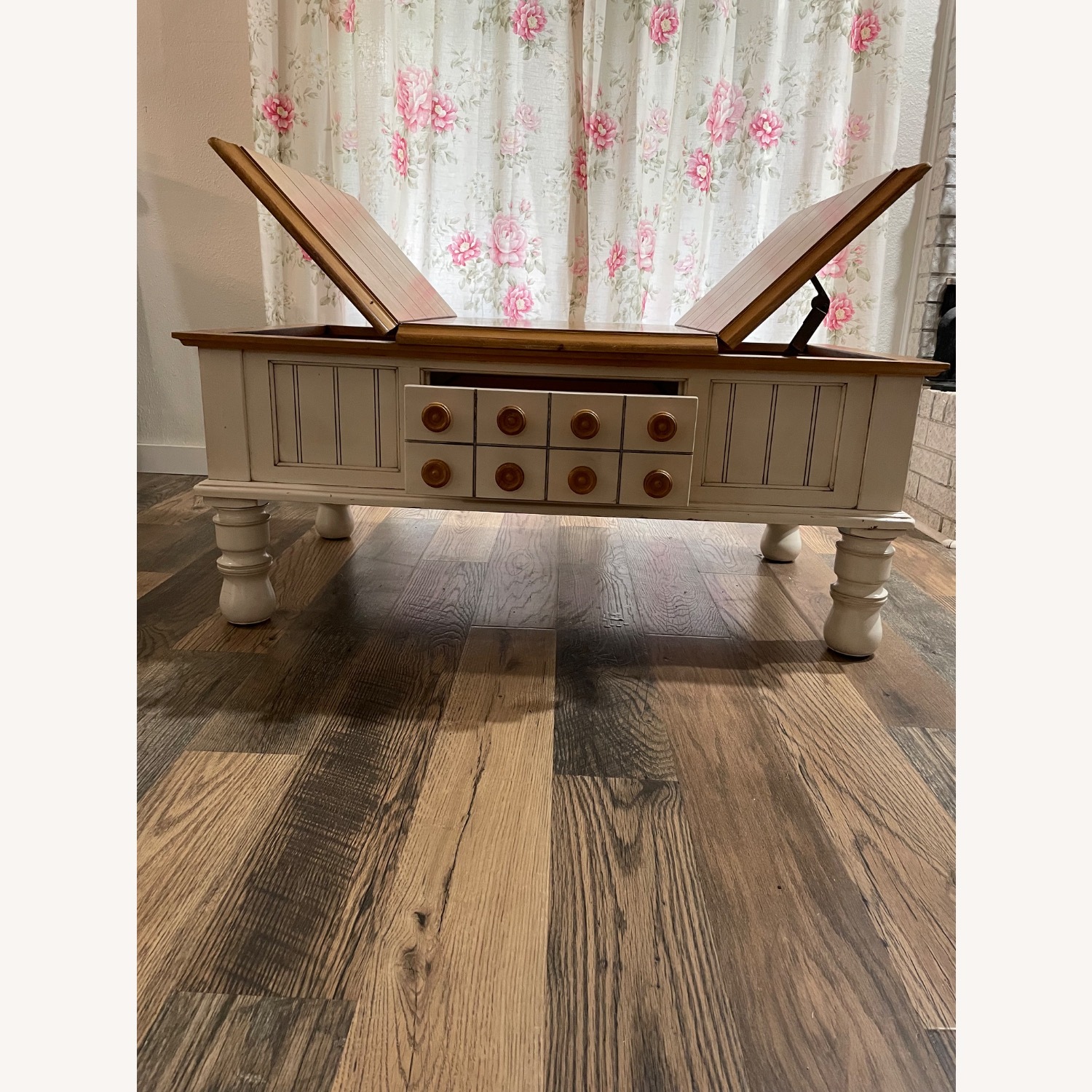 Ashley Furniture White Wood Coffee Table - image-2