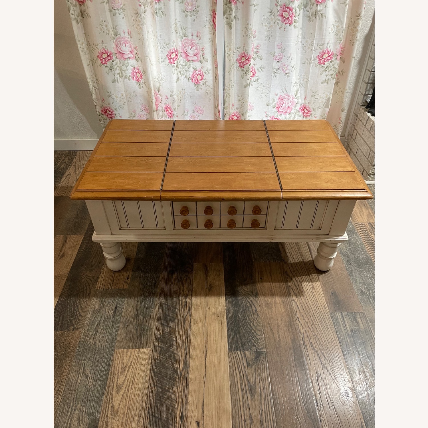 Ashley Furniture White Wood Coffee Table - image-9