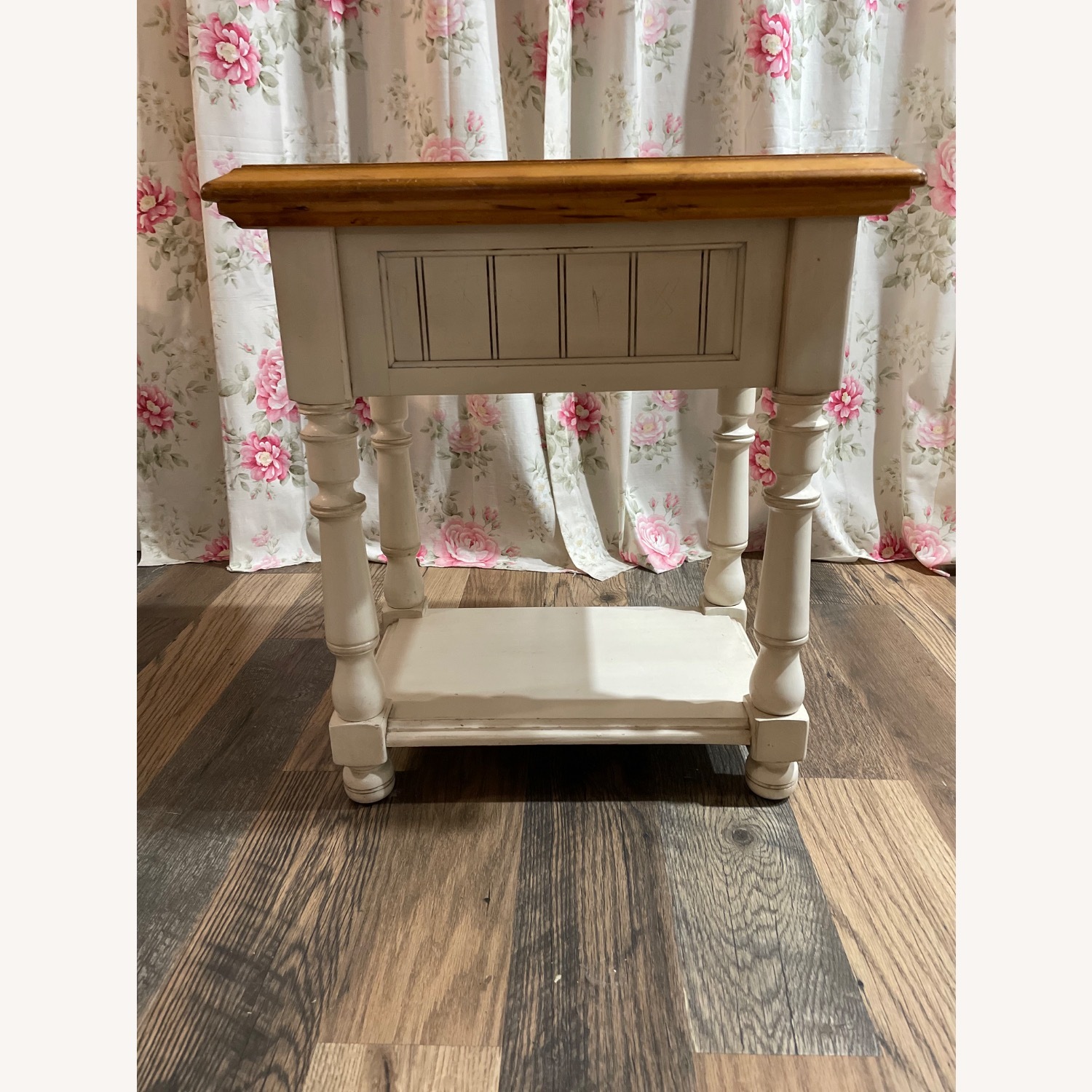 Ashley Furniture White Wood Side Table - image-4