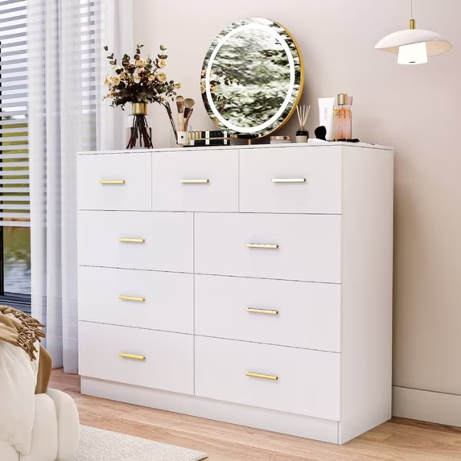 Walmart Ktaxon White Dresser - image-4