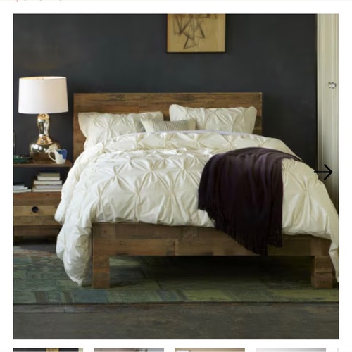 Used West Elm Emerson Reclaimed Wood  King Bed for sale on AptDeco