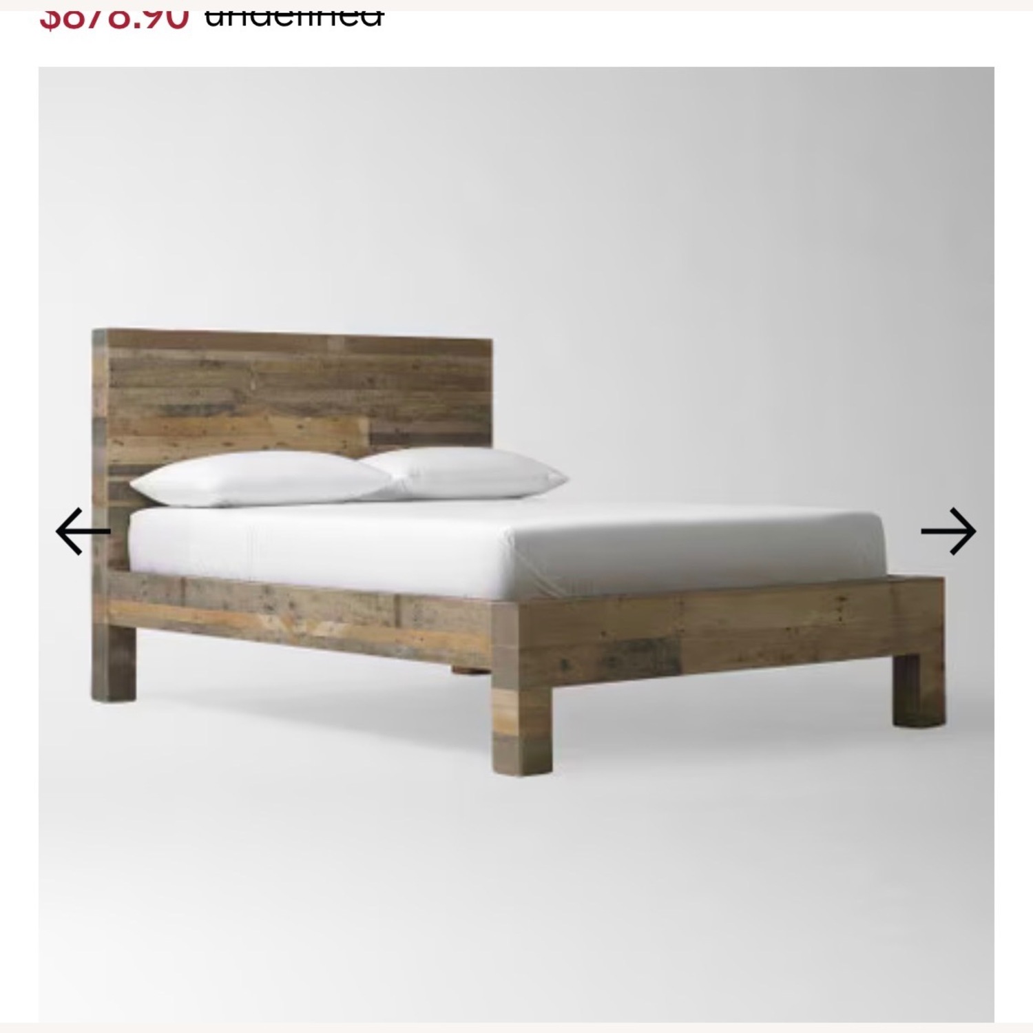 West Elm Emerson Reclaimed Wood King Bed - image-5