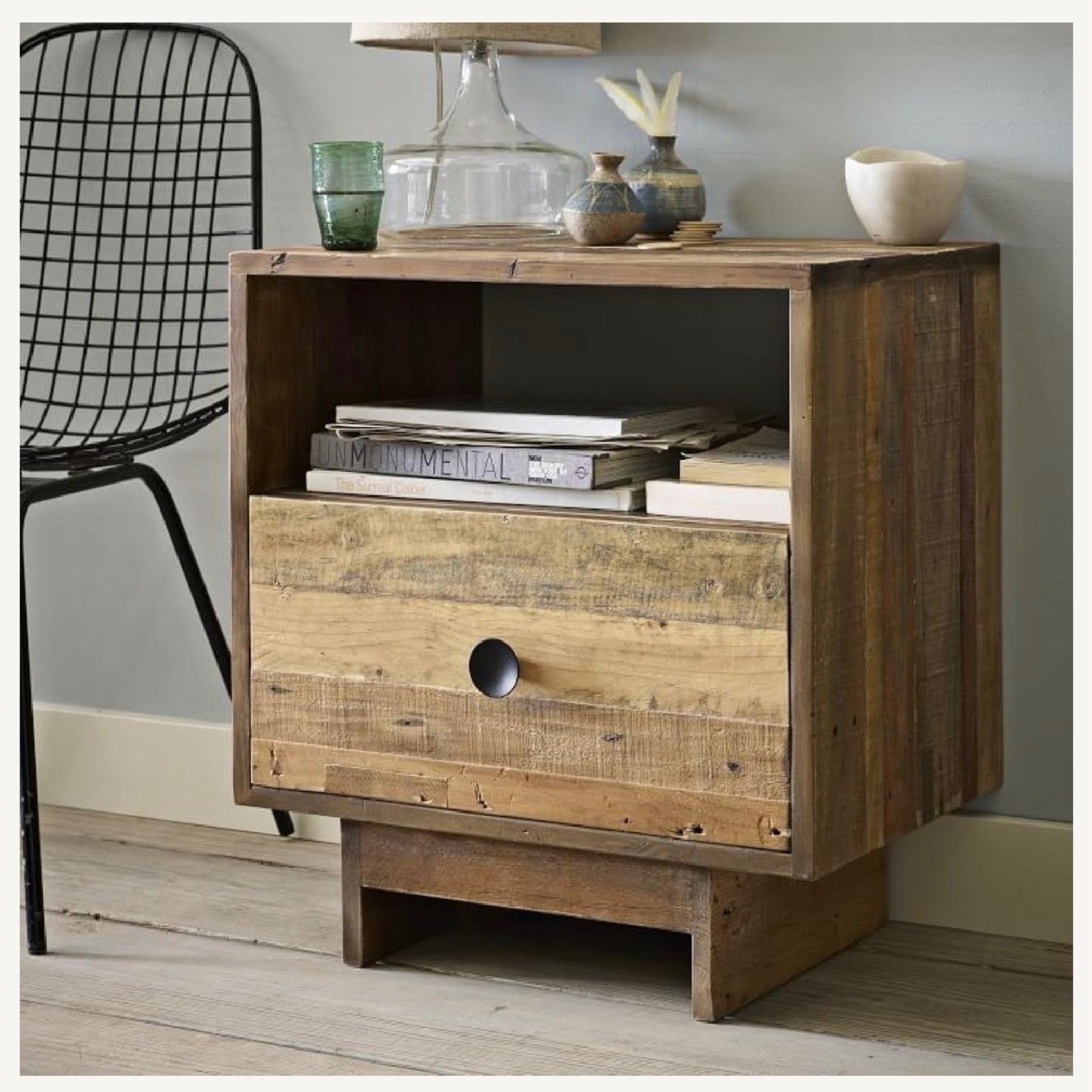 West Elm Emmerson Natural Wood Nightstands - image-1