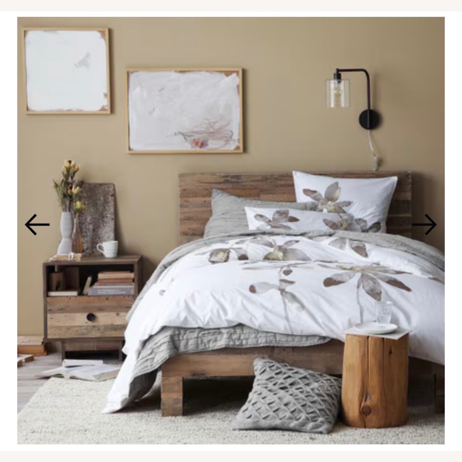 West Elm Emmerson Natural Wood Nightstands - image-5