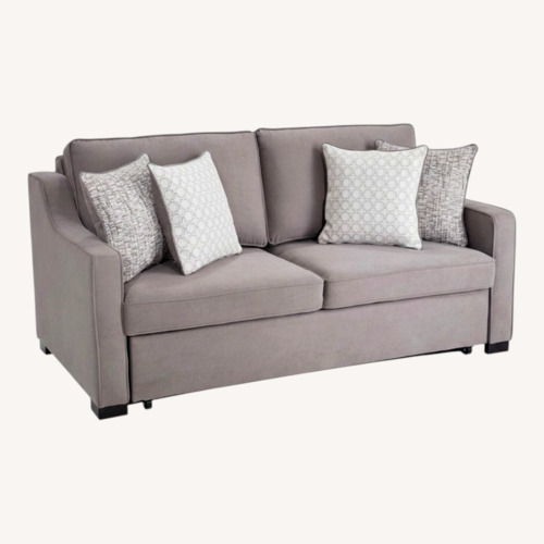 Used Bob-O-Pedic 73" Queen Pop-Up Sleeper Sofa — Gray for sale on AptDeco