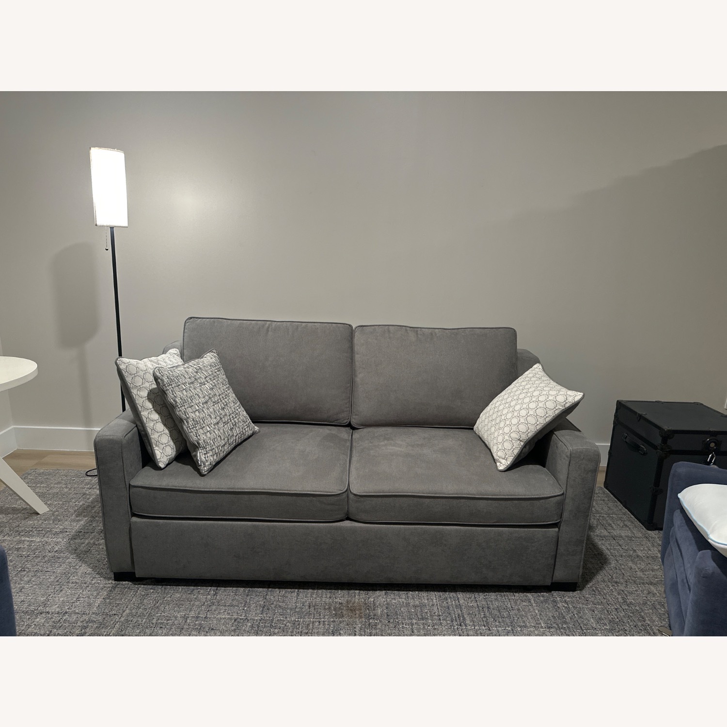 Bob-O-Pedic 73" Queen Pop-Up Sleeper Sofa — Gray - image-2