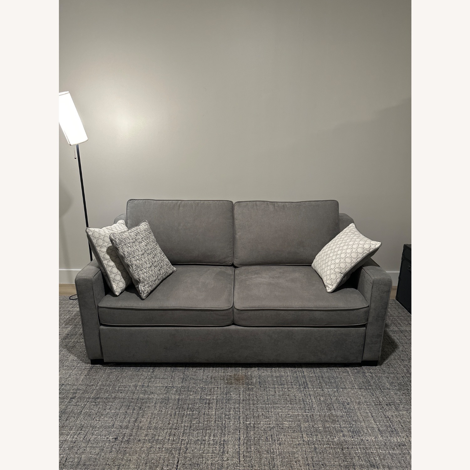 Bob-O-Pedic 73" Queen Pop-Up Sleeper Sofa — Gray - image-1