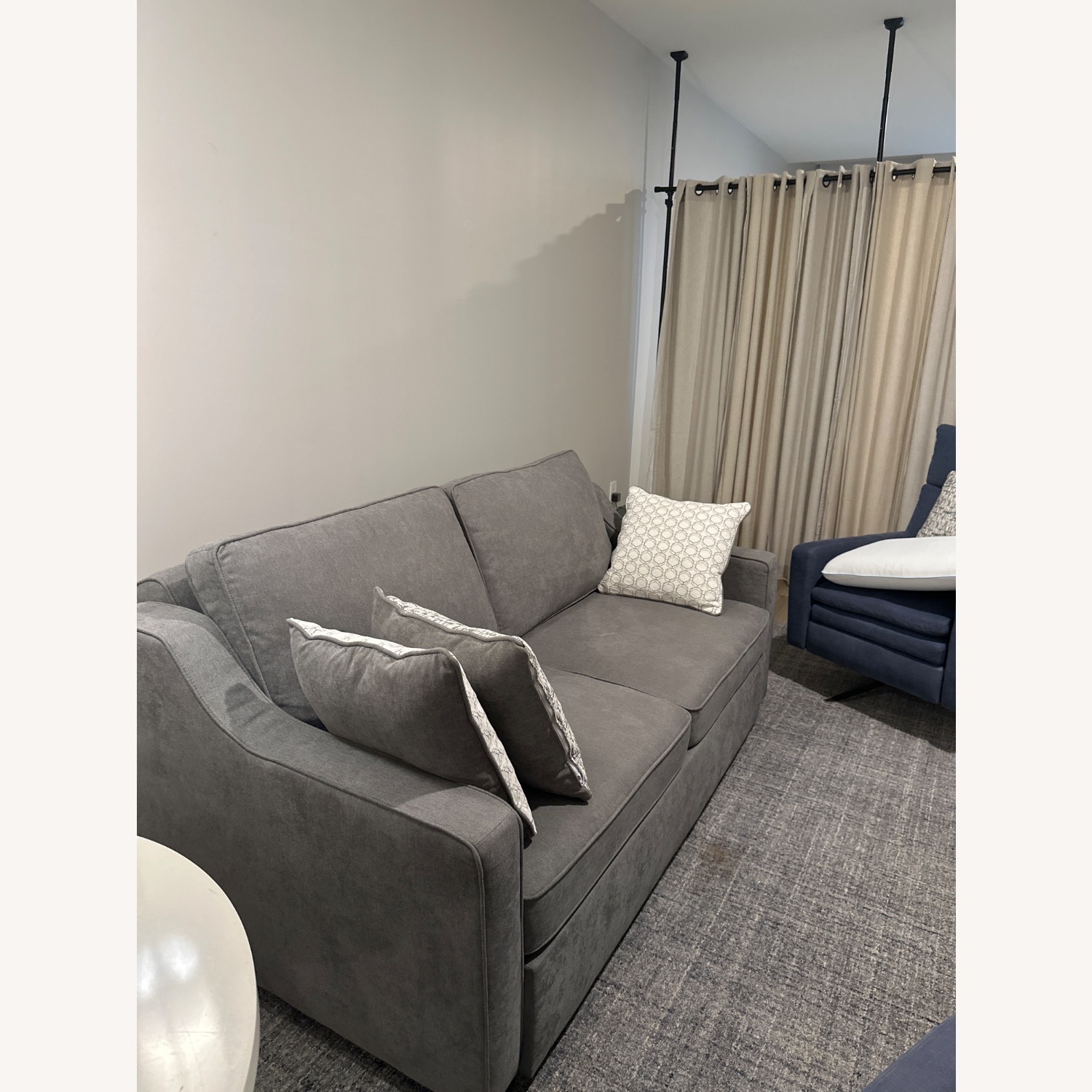 Bob-O-Pedic 73" Queen Pop-Up Sleeper Sofa — Gray - image-3
