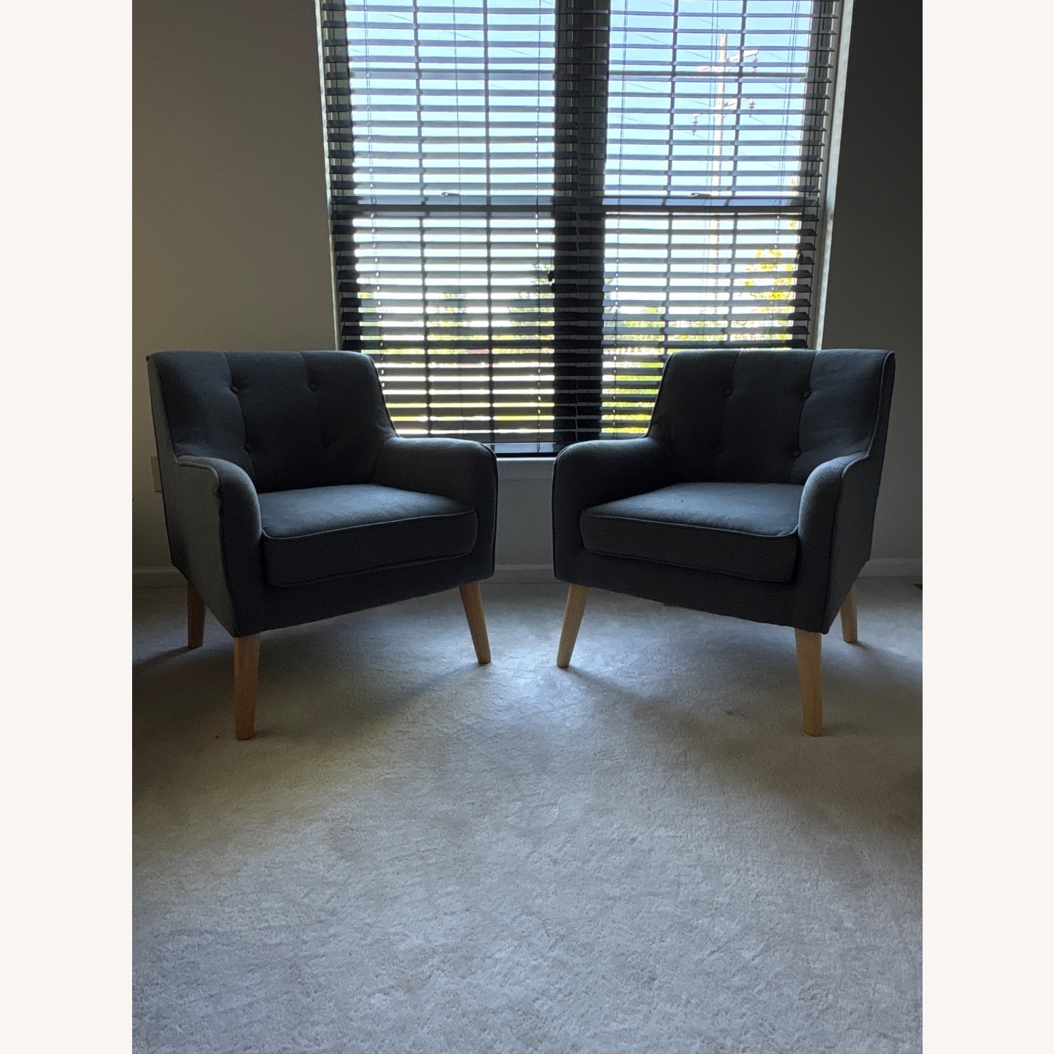 Gray Mid-Century Inspired Accent Chairs - image-8