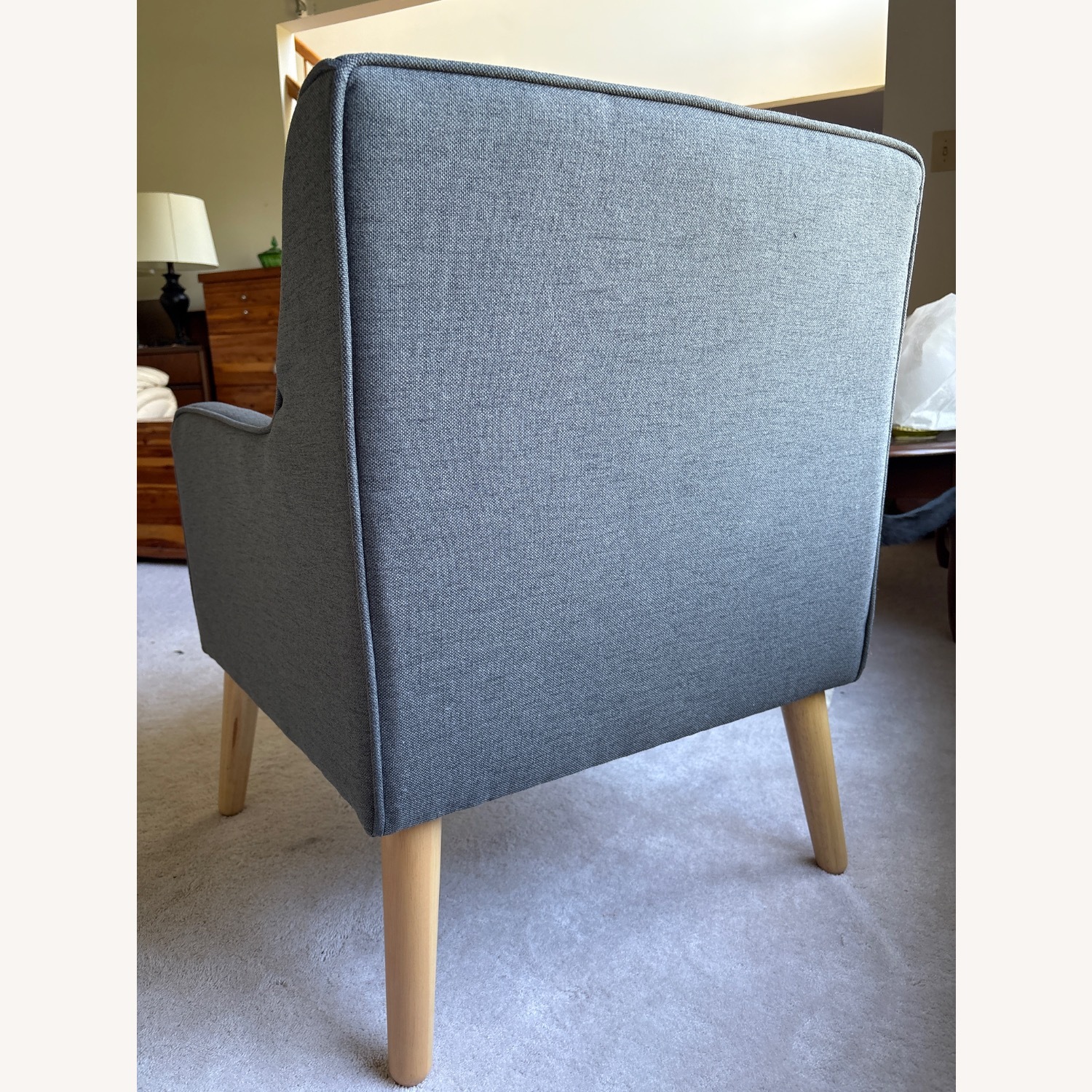 Gray Mid-Century Inspired Accent Chairs - image-3