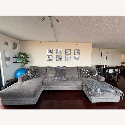 Used Bob's Discount Furniture Double Chaise Sectional for sale on AptDeco
