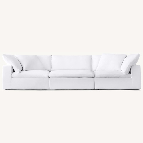 Used Restoration Hardware Cloud 3-Piece Sofa + Ottoman for sale on AptDeco